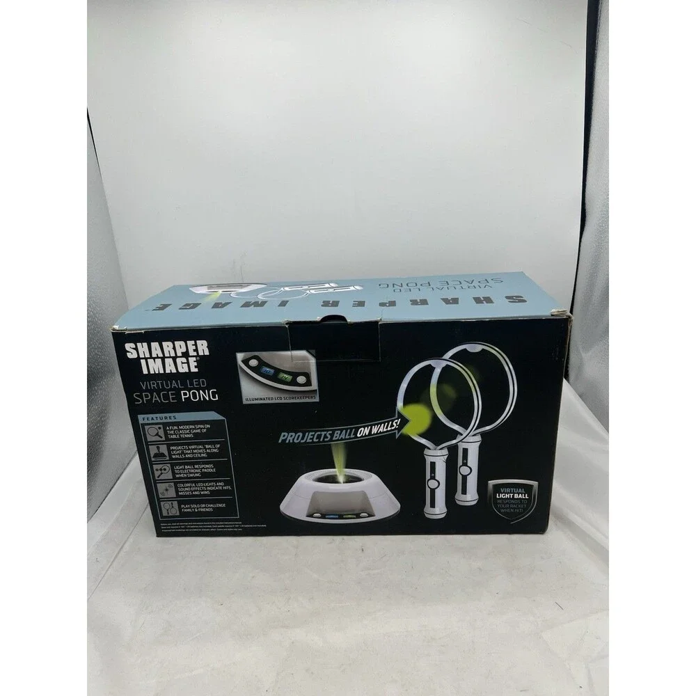 Sharper Image Virtual LED Space Pong Game for 1 or 2 Players